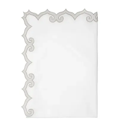 Pratesi Marrakesh Super King Flat Sheet In White