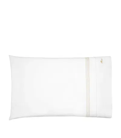 Pratesi Tre Righe King Pillowcase In White