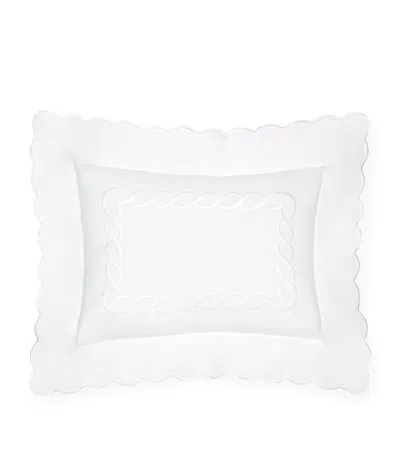 Pratesi Treccia Oxford Pillowcase In White