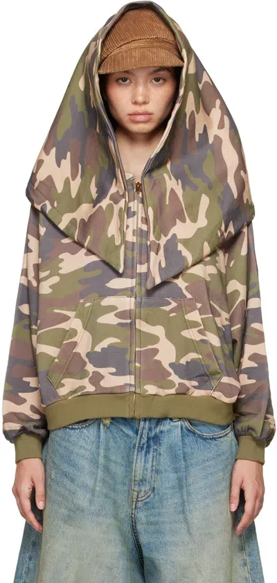 Praying Khaki Camo Shroud Zip Hoodie