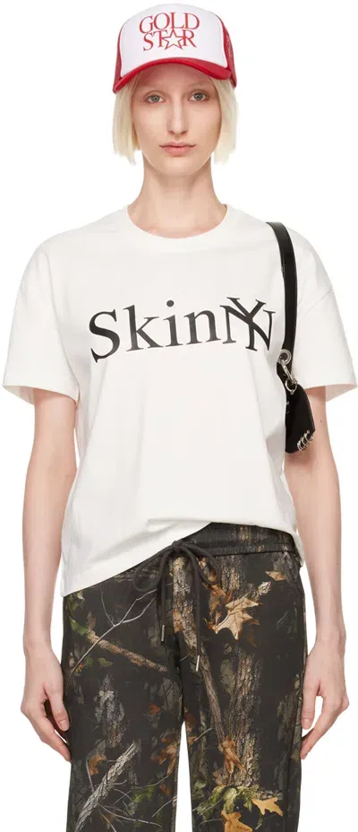 Praying White 'skinny' T-shirt