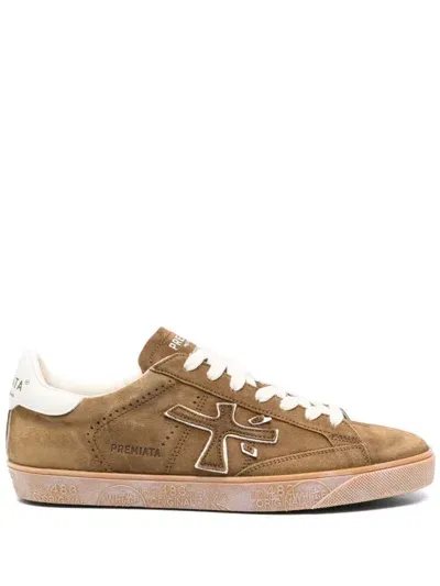 Premiata Steven Sneakers In Brown