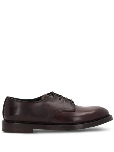 Premiata Lace-up Leather Shoes In Violett