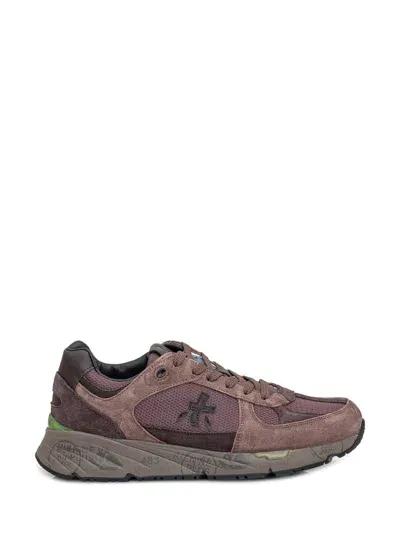 Premiata Sneaker Con Logo In Brown