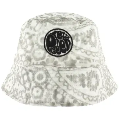 Pretty Green Anchorage Paisley Bucket Hat Grey