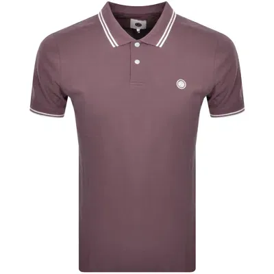 Pretty Green Barton Polo T Shirt Purple