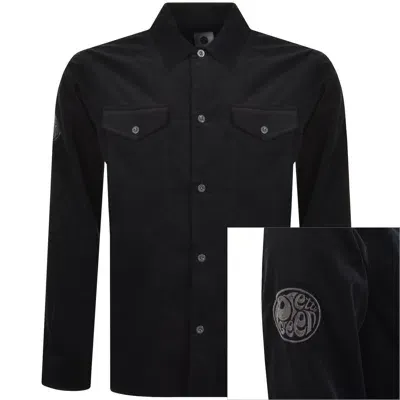 Pretty Green Benett Corduroy Shirt Black