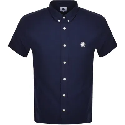 Pretty Green Oxford Short Sleeve Shirt Navy