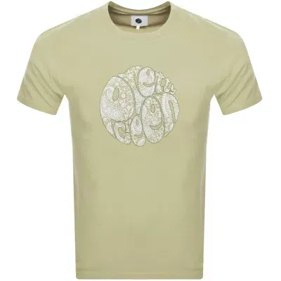 Pretty Green Bay Paisley Logo T-shirt In Green