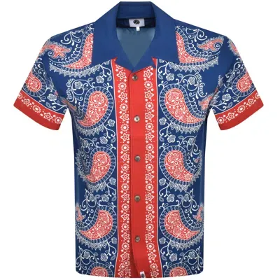 Pretty Green Short Sleeve Laguna Shirt Navy