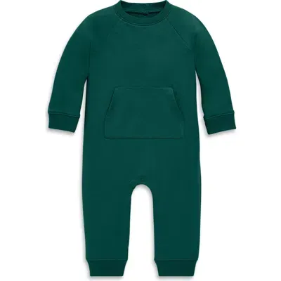 Primary Kids'  Baby Sweatshirt Romper In Ivy