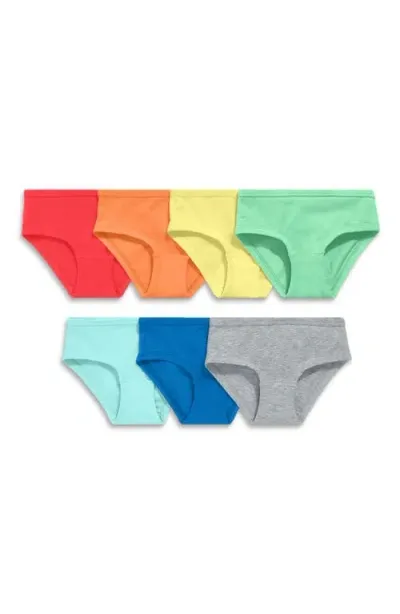 Primary Kids'  Bikini 7-pack In Rainbow Solid Mix