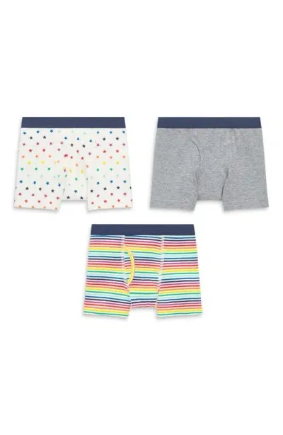 Primary Kids'  Boxer Brief 3-pack In Sunburst Rainbow Mix