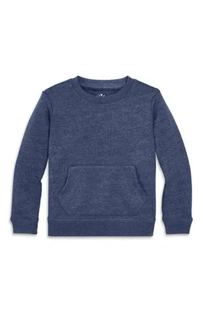 Primary Cozy Fleece Crewneck Sweatshirt In Heather Navy