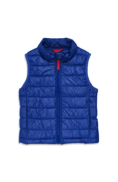 Primary Kids Lightweight Puffer Vest In Cobalt