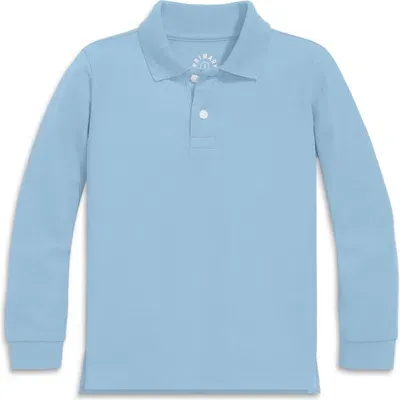 Primary Long Sleeve Pique Polo In Stream