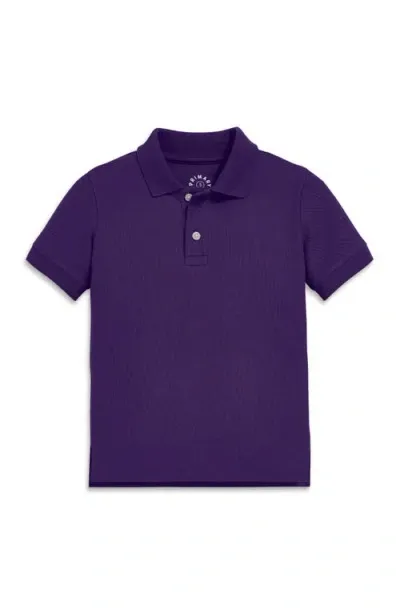 Primary Short Sleeve Pique Polo In Grape