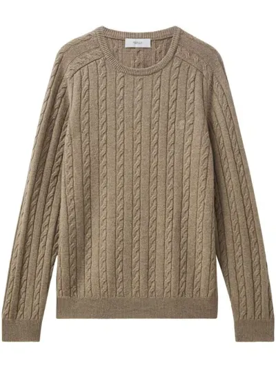 Pringle Of Scotland Cable-knit Wool Sweater In Neutrals