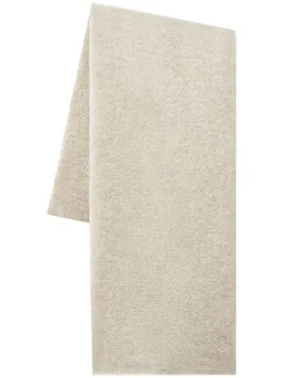 Pringle Of Scotland Cashmere Knitted Scarf In Neutrals