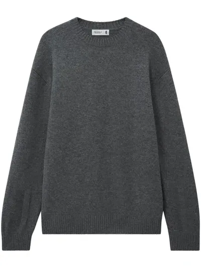 Pringle Of Scotland Round-neck Cashmere Jumper In Grey