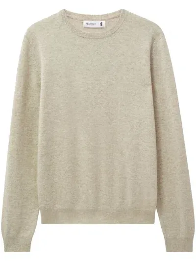 Pringle Of Scotland Round-neck Cashmere Jumper In Neutrals