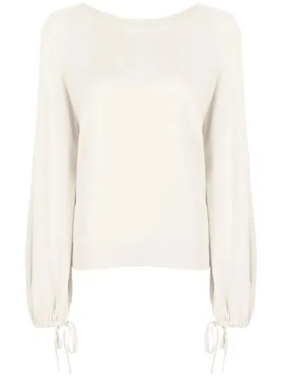 Pringle Of Scotland Kaschmirpullover Mit Rundem Ausschnitt In White