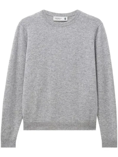 Pringle Of Scotland Round-neck Cashmere Sweater In Grey