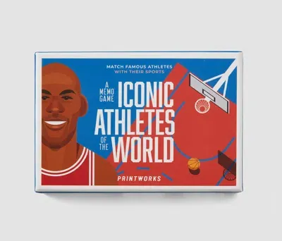 Printworks Memo Game - Iconic Athletes In Multi