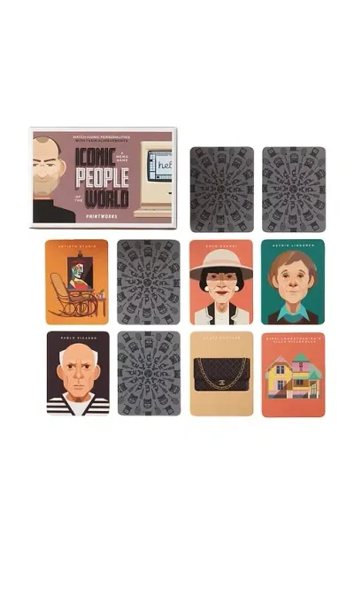 Printworks Iconic People Memo Game In N,a