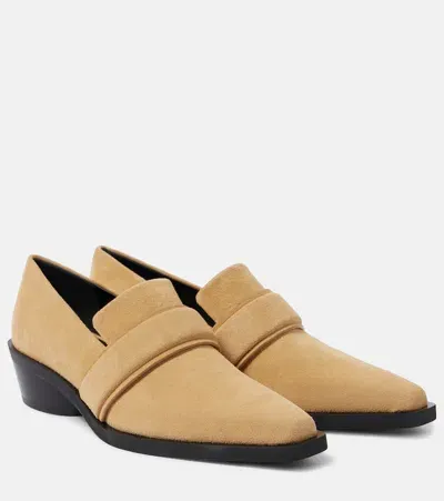 Proenza Schouler Bronco Suede Loafers In Neutrals