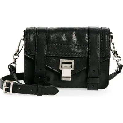 Proenza Schouler Mini Ps1 Leather Crossbody Bag In 001