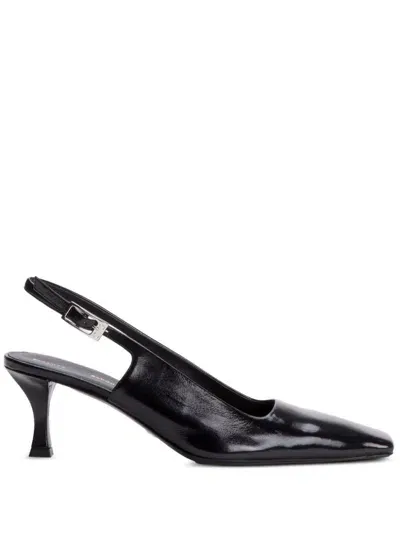 Proenza Schouler Slingback Leather Pumps In Black