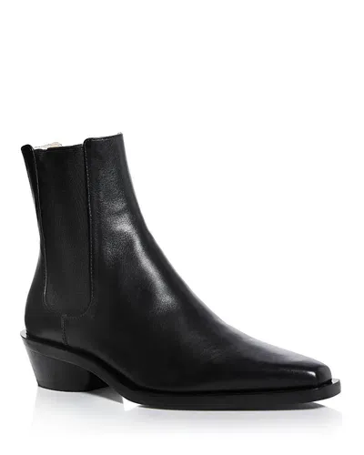 Proenza Schouler Bronco Leather Chelsea Boots In Black