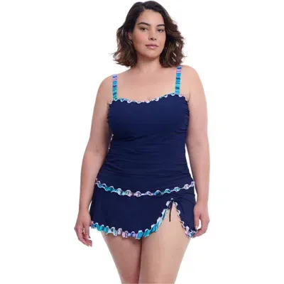 Profile By Gottex Tankini Swim Top In Navy