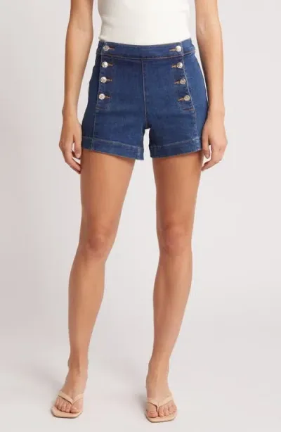 Prosperity Denim Denim Sailor Shorts In Med Wash