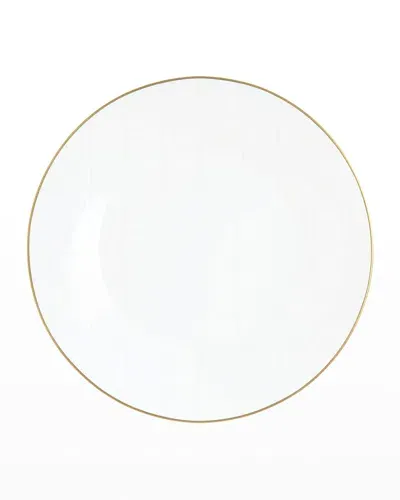 Prouna Alligator Dinner Plate In Gold  White