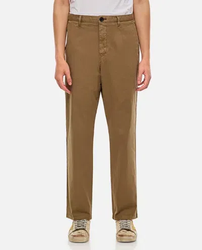 Ps By Paul Smith Cotton Pant In Brown