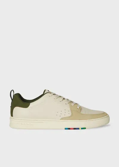 Ps By Paul Smith Ecru Leather 'cosmo' Trainers White