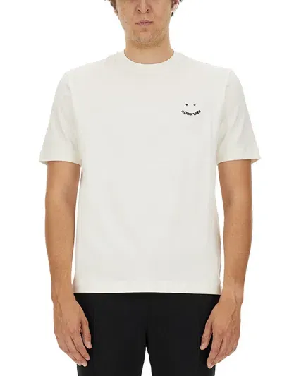 Ps By Paul Smith Happy T-shirt In White