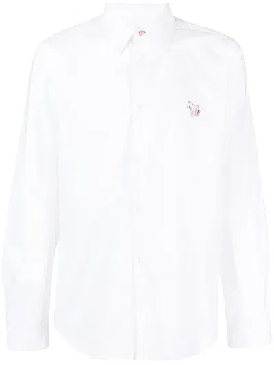 Ps By Paul Smith Logo-print Shirt In White