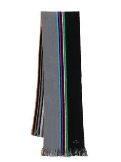 Ps By Paul Smith Mens Scarf Ps Reversible In Black