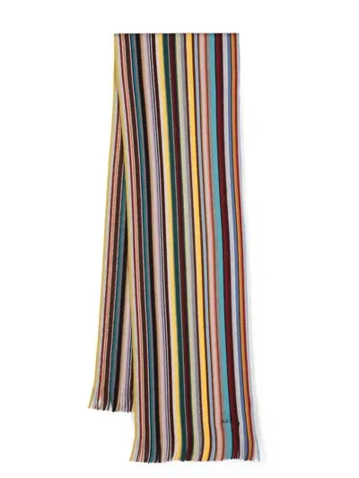 Ps By Paul Smith Multicolored Striped Wool Scarf