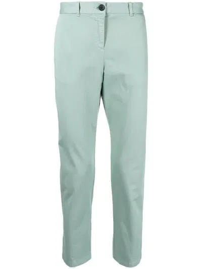 Ps By Paul Smith Slim-cut Brushed Chinos In Grün