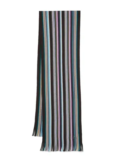 Ps By Paul Smith Striped Scarf In 灰色