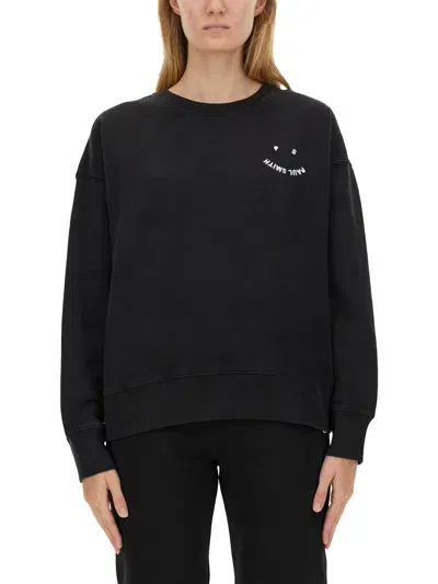 Ps By Paul Smith Happy Sweatshirt In Black