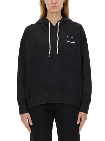 Ps By Paul Smith Happy Hoodie In Black