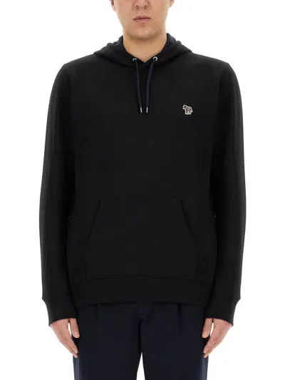 Ps By Paul Smith Sweatshirt With Logo Patch In Black