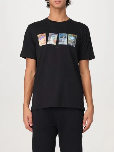 Ps By Paul Smith Seed Packet Cotton T-shirt In Schwarz