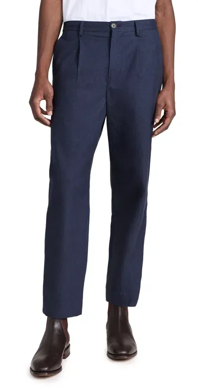 Ps By Paul Smith Tapered Fit Trousers Dark Navy