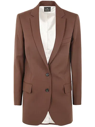 Ps By Paul Smith Womens Jacket In Marrón